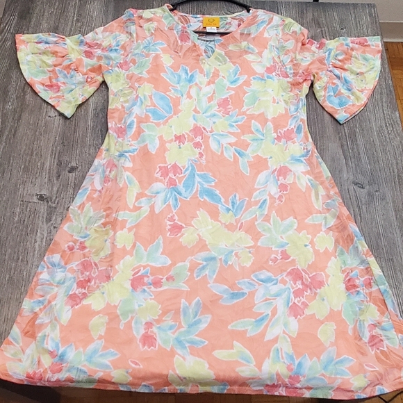 Floral Multicolored Dress Size M by Ruby Rd. - Picture 3 of 9